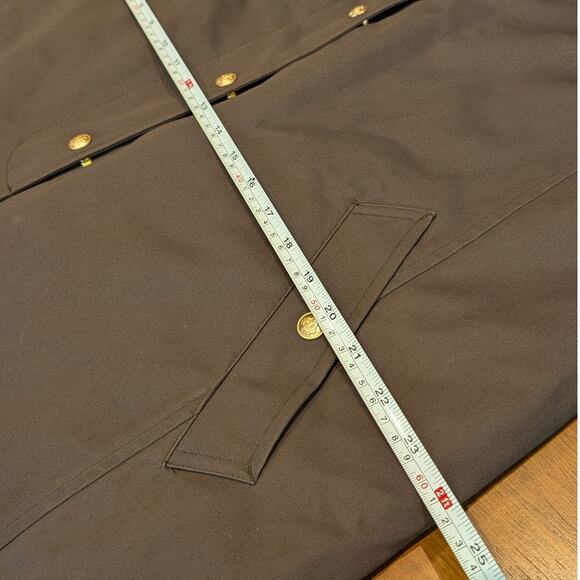 J.Crew Brown Long Barn Cotton Classic Trench Coat Jacket, size L - Picture 9 of 13